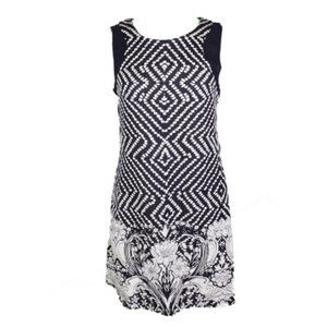INC international concepts navy white sheath dress
